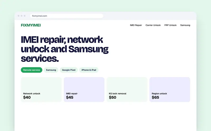 FIXMYIMEI project