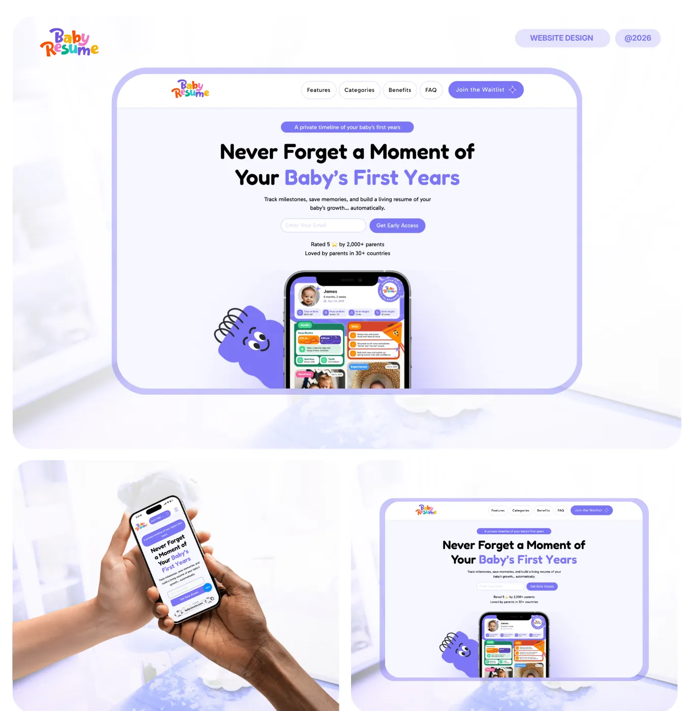 BabyResume project showcase